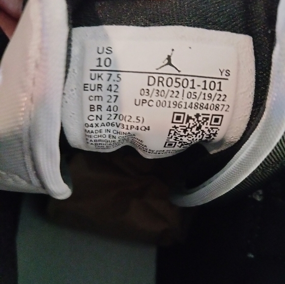 Nike Air Jordan 1 Mid SE Homage Black White Split Shoes DR0501-101 - Picture 7 of 7